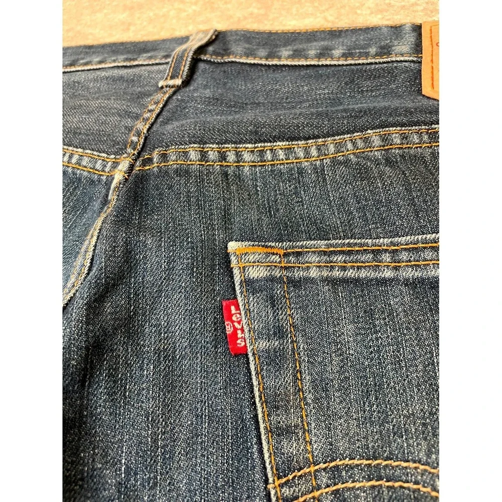 Levis 501 Original Fit Jeans Mens 38x34 Blue Denim‎ Mid Rise Cotton Medium Wash